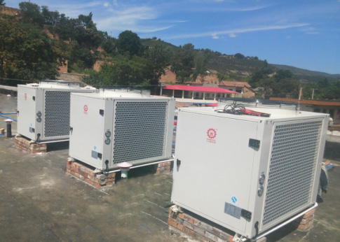 陜西銅川瑤曲鎮衛生院辦公樓500㎡熱泵冷暖項目